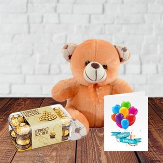 Birthday Choco-Teddy Combo