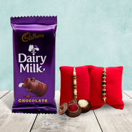 Dairy Milk with 2 Rakhi