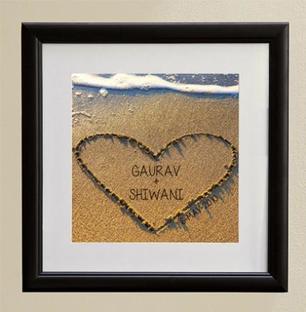Heart in Sand Art Framework