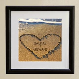 Heart in Sand Art Framework