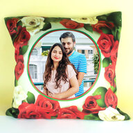 Personalised Rose Cushion