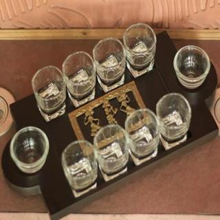 Dhokra Art Shot Glass Set