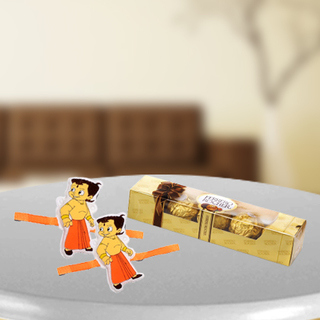 Chota Bheem Rakhi with Ferrero Rocher