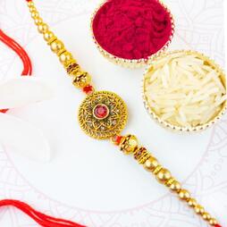 Kundan & Pearl Rakhi