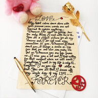 Handwritten Letter of Love