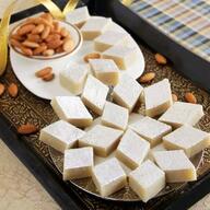 Kaju Burfi with Almonds