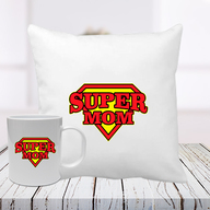 Super Mom Cushion Mug Combo