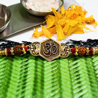 OM Golden Rakhi