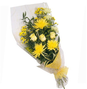 Yellow Mixed Flower Bouquet