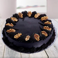 Dark Chocolate Cake with Walnuts