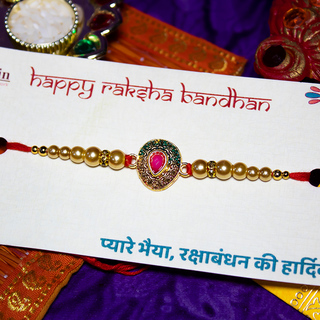 Kundan & Pearl Rakhi