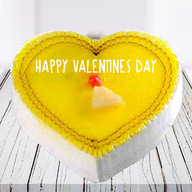 Happy Valentines Day Pineapple Cake