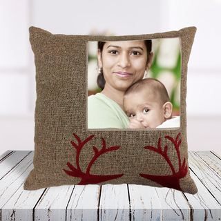 Personalised Jute Cushion