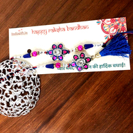 Aqua Rakhi  and Lumba Set