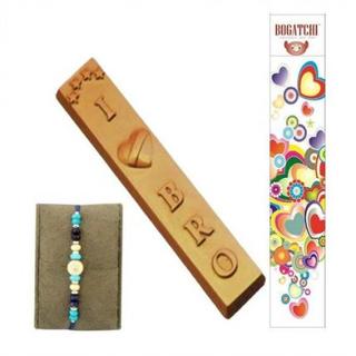 Love You Bro Rakhi Chocolate with Blue Rakhi