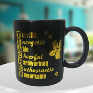 Teachers Definition Black Mug