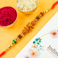 Swastik Beads Rakhi