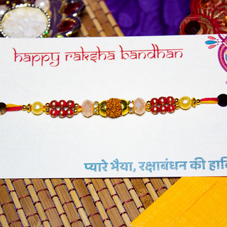 Studded Rudraksh Rakhi