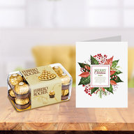 Special Ferrero rocher Chocolates and Greeting Card