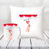 Valentine Cushion and Mug