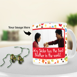 Ben 10 Rakhi with Rakhi Photo Mug