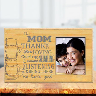 Wooden Engraved Plaque for Mom