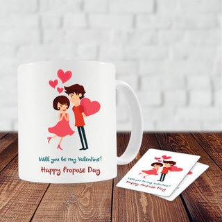 Propose Day Mug and Coasters