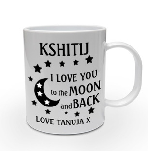 Love to the Moon Personalised Mug
