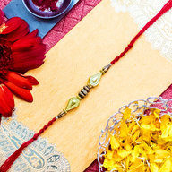 Wooden Pearls Rakhi