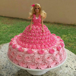 Barbie Super Swirl Dress Cake