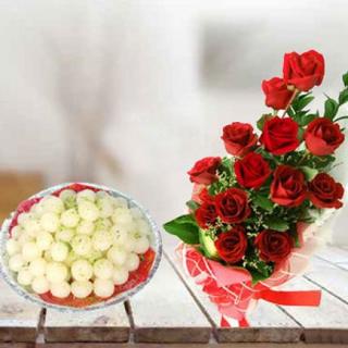 Roses with Rasgulla