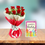 Exclusive Birthday Flowers and Card