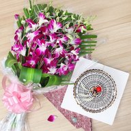 Valentine orchids with cherry
