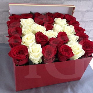 Beautiful Flower Box of Personalised Letter