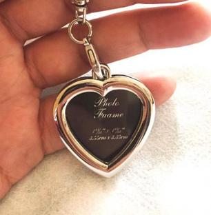 Heart Keychain with Photo