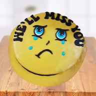 Miss You Smiley Farewell Cake