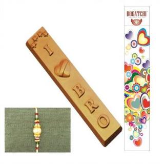 Love You Bro Rakhi Chocolate with Rakhi