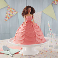 Lovely Pink Dress Barbie Cake
