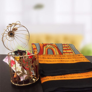 Designer Saree with Chocolate Cage