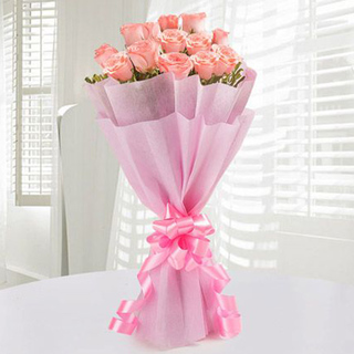 Exclusive Pink Roses Bunch