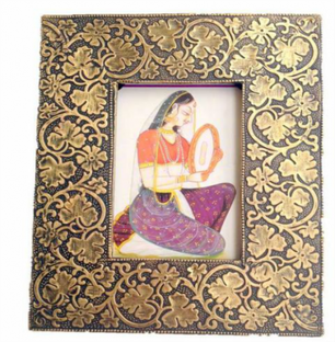 Ethnic Brass Photo Frame