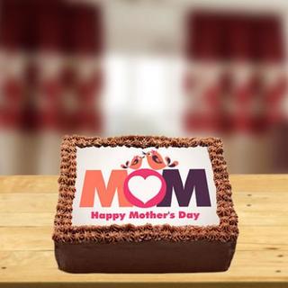 Chocolate Photo Cake for Mom