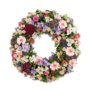 Mixed Flowers Wreath