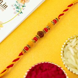 Single Rudraksha Rakhi
