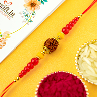 Elegant Rudraksh Rakhi