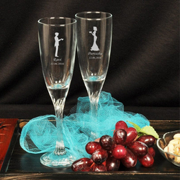 Personalised Champagne Glasses