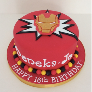 Iron Man Fondant Cake
