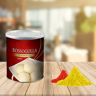 Rasgulla with Free Gulal
