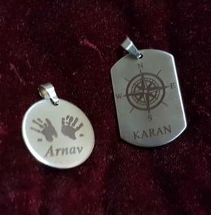 Name Metal Pendant