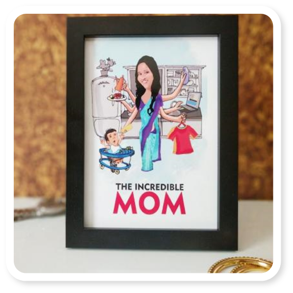 Mom Cartoon Frame